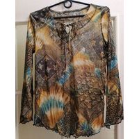 Легкая шифоновая блузка, на р-р 44-48