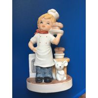 Статуэтка Повар, фарфор, Каподимонте