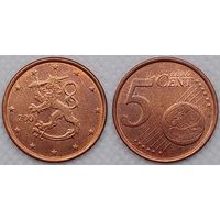 5 евроцентов 2001 г Финляндия XF