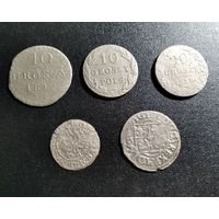 Сборный лот монет РП , Русско-польские и ВКЛ.