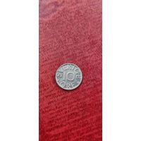 Швеция 10 эре 1984