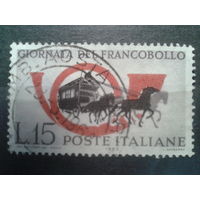Италия, 1960. День марки, дилижанс