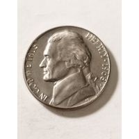 США 5 центов 1968 D