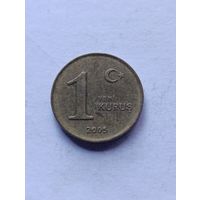 Турция. 1 Куруш 2005 года. (4).