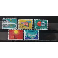 РАСПРОДАЖА ШВЕЙЦАРИЯ 1967г. Полная серия. Гаш.