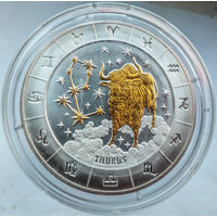 Руанда - Телец. Знаки зодиака - 3 УНЦИИ 999 пробы