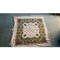 Платок  ретро 140х140 с кистями