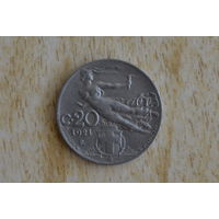 Италия 20 чентезимо 1921