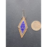 Значок тяжелый. Окончание Учебы. Латвия 1957