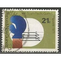 Папуа Новая-Гвинея. 4-я Годовщина Южно-Тихоокеанских спортигр. Бокс. 1971г. Mi#205.