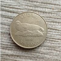 Werty71 Финляндия 5 марок 1993 Нерпа