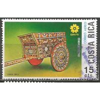 Коста-Рика. Авиа. Цветы. Выставка Осака'70. Традиционная тележка. 1970г. Mi#782.