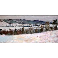 Крохалев П.С./Засл.Худ./; (Крохолев);52/106см; "Дорога на Радошковичи",50ые-60-ые годы;холст/масло;подпись на лицевой стороне картины