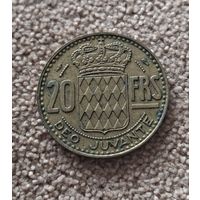 Монако 20 франков, 1950