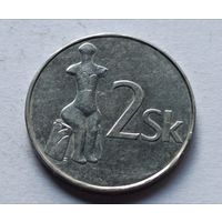 Словакия. 2 кроны 2007 года.