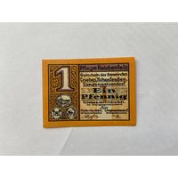 Нотгельд 1 пфенниг Трайбес. Веймарская республика - 1602