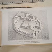 Крепость Сенджирли въ северной Сирии. Энциклопедическая гравюра СПБ. 19-20века 24х16см.   РАСПРОДАЖА КОЛЛЕКЦИИ.