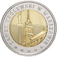 Польша 5 злотых, 2014 Королевский замок в Варшаве UNC