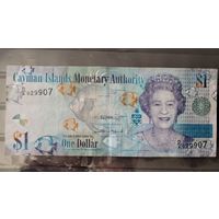 С 1 руб. Каймановы острова. 1 доллар