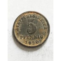 Германия 5 пфенинг 1920 J