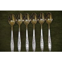 Ложки мельхиоровые ,чайные  6 шт  ( 14 см )