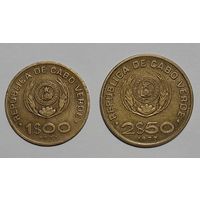 Монеты Cabo Verde, 1 и 2,5 эскудо, 1977 год. 2 монеты одним лотом. Без МЦ.