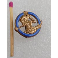 Знак Румынии. Горнолыжный спорт, слалом. тяжёлый