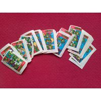 Вкладыши Turtles. 18 штук.