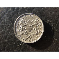Кения. 50 центов.1989. С 20 копеек. Распродажа коллекции. Смотрите другие лоты.