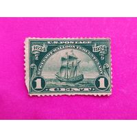 США. Парусник. ( 1 марка ) 1924 года. 11-10.
