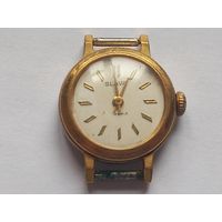 Часы Слава СССР. На ходу. Позолота корпуса AU 20, AU в квадрате. Механизм 1600.