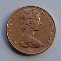 Новая Зеландия 2 цента. 1982 г.
