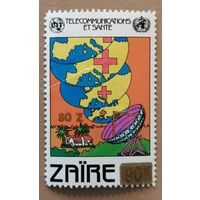 Марка Заир, телекоммуникации людям, 1983 г.