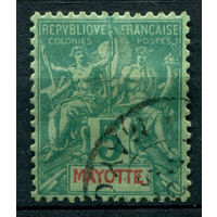 Французские колонии - Майотта - 1892/99г. - аллегория, 5 с - 1 марка - гашёная [Mi 4]. #4-W1-125-A-1