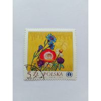 Марки  Цветы  Польша 1982   1 шт. -  0,40 руб.