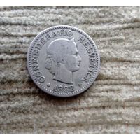 Werty71 Швейцария 10 раппенов 1882 рапп