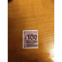 1923 Германия Рейх разновидность сдвиг надпечатки чистая без клея без дыр (4-4)