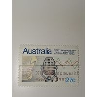 Австралия год 1982. 50-летие Австралийской вещательной комиссии