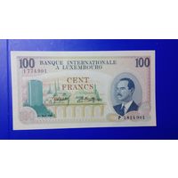 Люксембург 100 франков 1968 unc.