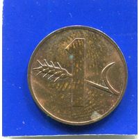 Швейцария 1 раппен 1970