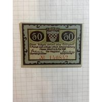 50 пфеннингов (нотгельды) г. Германия.