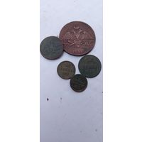 Хорошая медь Николая 1. Масонны 5 коп. Денежки, Копейка итд. Монеты не чищены, без МЦ. На 3 дня