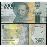 Индонезия 2000 рупий образца 2017 года UNC p155b