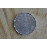 Ватикан 10 лир 1979 с 1 руб