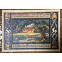 Нотгельд 50 пфеннигов 1921 год. Поппенбюттель. Веймарская республика