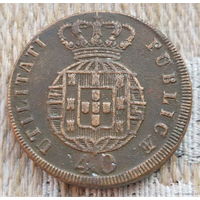 Португалия 40 рейсов 1823 год. Король Ян VI. Предложи свою цену или обмен!