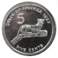 Эритрея 5 центов 1997 год
