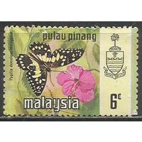 Малайские штаты(Пенанг). Бабочка парусник. 1971г. Mi#76.