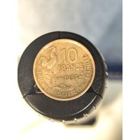 Франция 10 франков 1955