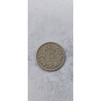 Швейцария 5 раппенов 1986